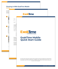 ExakTime Mobile Getting Started Handout Packet Example